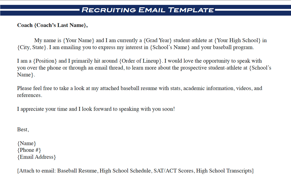 Always Grind Recruiting Email Template